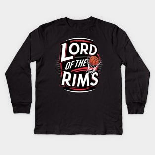 Lord of the Rims - Basketball - Funny Kids Long Sleeve T-Shirt